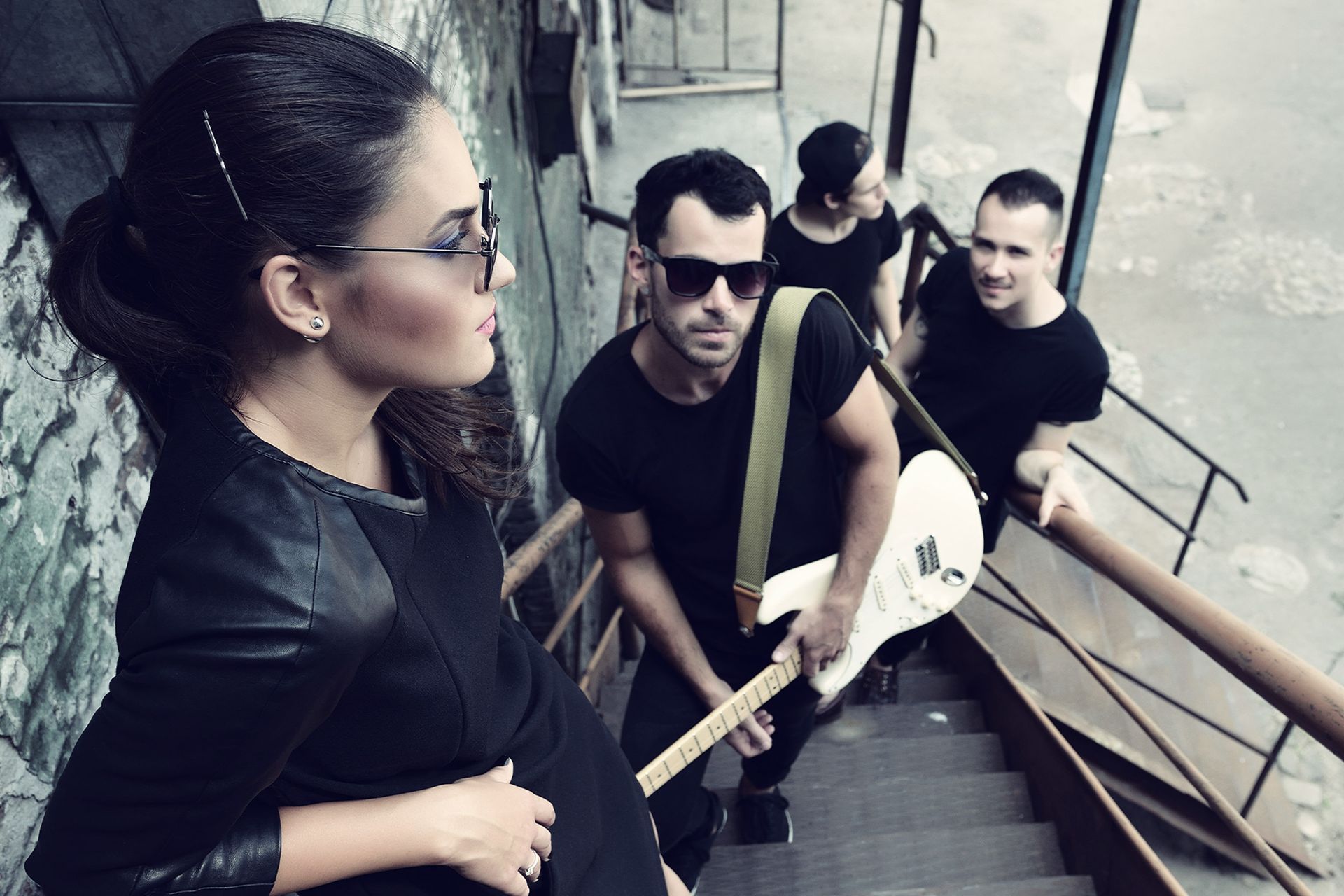 Band mit Instrumenten